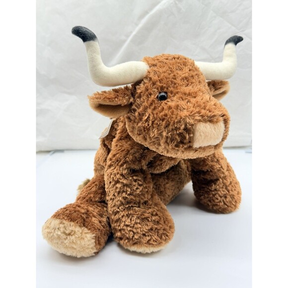 Mary Meyer Flip Flops Bubba Longhorn Brown Bull Cow Plush Stuffed Animal 13" HTF - Picture 10 of 12